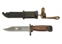 Макет штык-ножа 6х3 АК ШНС-001-01 (для АКМ), стальные ножны