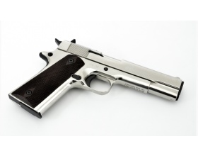 Пистолет охолощенный CLT 1911-CO Kurs, хромированный (кал.10ТК)