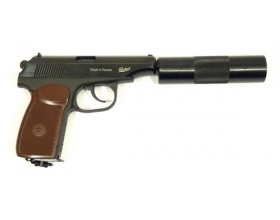 Пистолет пневматический Baikal МР-654-22 с фальшглушителем