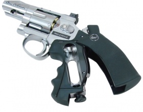 Пистолет пневматический Gletcher SW R25 Silver, в коробке