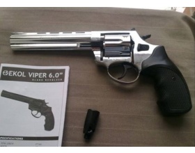 Сигнальный револьвер Ekol Viper 6" хром