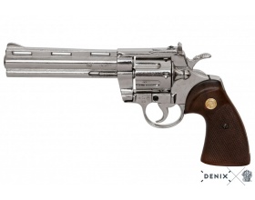 ММГ макет Револьвер Магнум Python 357, 6 дюймов ХРОМ, DENIX DE-6304